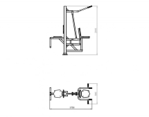 Уличный тренажер TORUDA "Вертикальная тяга + Флекс" Уличный тренажер TORUDA "Вертикальная тяга + Флекс"