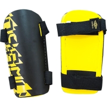 Щитки любителские &quot;UMBRO Veloce Slip&quot;, размер L, пластик, без голеностопа, черно-желтый