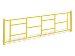 МФ 7.084 Ограждение металлическое прямое 2,5 м. в сборе, фото 2 МФ 7.084 Ограждение металлическое прямое 2,5 м. в сборе, фото 2