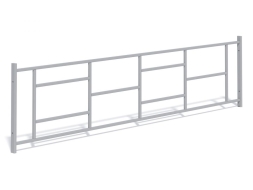 МФ 7.084 Ограждение металлическое прямое 2,5 м. в сборе, фото 3 МФ 7.084 Ограждение металлическое прямое 2,5 м. в сборе, фото 3