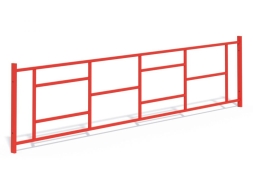 МФ 7.084 Ограждение металлическое прямое 2,5 м. в сборе, фото 4 МФ 7.084 Ограждение металлическое прямое 2,5 м. в сборе, фото 4
