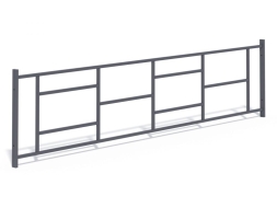 МФ 7.084 Ограждение металлическое прямое 2,5 м. в сборе, фото 5 МФ 7.084 Ограждение металлическое прямое 2,5 м. в сборе, фото 5