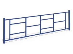МФ 7.084 Ограждение металлическое прямое 2,5 м. в сборе, фото 6 МФ 7.084 Ограждение металлическое прямое 2,5 м. в сборе, фото 6