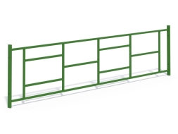 МФ 7.084 Ограждение металлическое прямое 2,5 м. в сборе, фото 8 МФ 7.084 Ограждение металлическое прямое 2,5 м. в сборе, фото 8