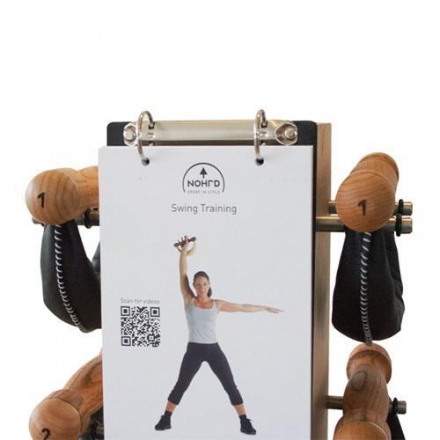 Набор гантелей с подставкой NOHrD Swing Turm, материал: вишня, общий вес: 26 кг, фото 2