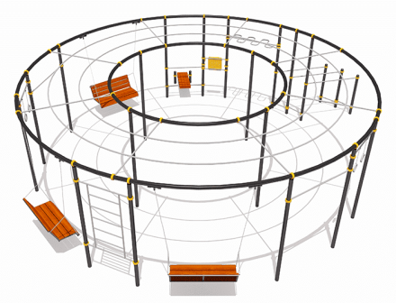 Качели парковые ВСТ 210500 для улицы, фото 1