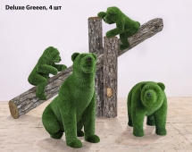Топиари композиция Мишки на дереве, 3 шт - Deluxe Greeen