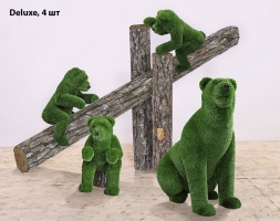 Топиари композиция Мишки на дереве, 3 шт - Deluxe Greeen, фото 4