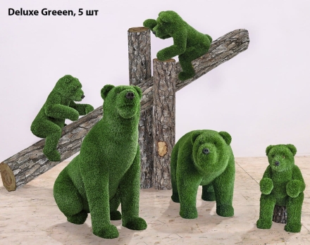 Топиари композиция Мишки на дереве, 3 шт - Deluxe Greeen, фото 5