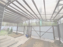 Навес арочный с поворотом Навес арочный с поворотом