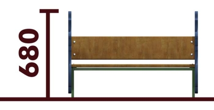 Скамейка детская Серый волк 26008 для игровой площадки , фото 3