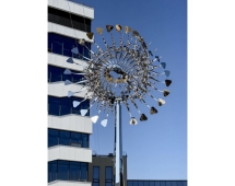 Скульптура из нержавеющей стали Пульсар Стандартный размер, трубчатое основание из нержавеющей стали