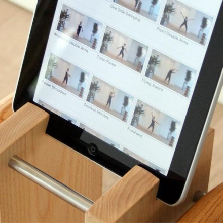 Набор гантелей с подставкой NOHrD Swing Turm, материал: орех, общий вес: 26 кг, фото 4