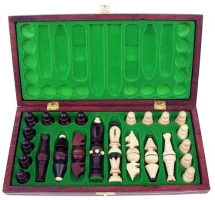 Шахматы &quot;Мини Роял&quot; (Польша, дерево, 32х16х5см)