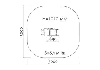 Качалка на пружине Избушка 04045 для детской площадки, фото 4