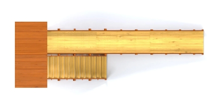 Зимняя горка Савушка Зима 8/1 Махагон/сосна, фото 5