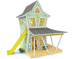 Игровой домик TORUDA WOOD Косые песочные часы, фото 1