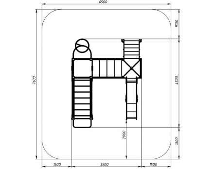 Детская игровая площадка Навина Н 1200 ДИК 2.09.04-01, фото 4