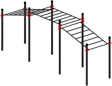 Воркаут ЛОВ 89 красный ВТ 101.22-01, фото 1