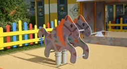 Качели на пружине Конек-Горбунок КЧ040.00 для игровой детской площадки, фото 4 Качели на пружине Конек-Горбунок КЧ040.00 для игровой детской площадки, фото 4