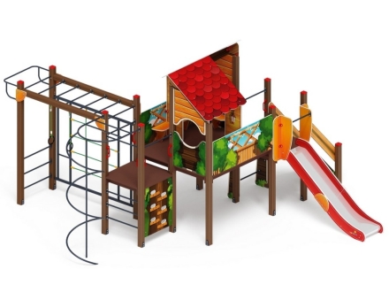 Детская игровая площадка Теремок ДИК 2.07.02-01 H=1200, фото 2