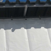 Навес односкатный с профлистом и тентом Навес односкатный с профлистом и тентом