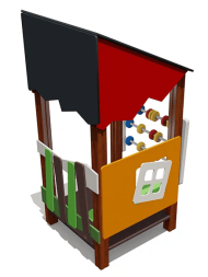 Игровой домик ВСТ 5601 со счетами для детской площадки, фото 1 Игровой домик ВСТ 5601 со счетами для детской площадки, фото 1