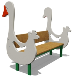 Скамейка детская Гусь 26005 для игровой площадки, фото 1