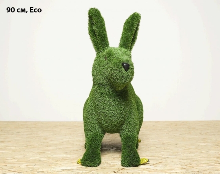 Топиари заяц Лада, h=90 см - газон Eco, фото 2