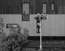 Скульптура из нержавеющей стали Лотос Стандартный размер