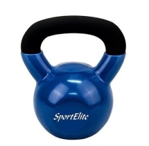 Гиря чугунная с виниловым покрытием SportElite 24 кг