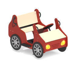 Качалка на пружине Кабриолет КБ-04.1 для игровой площадки, фото 1 Качалка на пружине Кабриолет КБ-04.1 для игровой площадки, фото 1