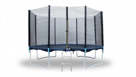 Батут 12 футов с защитной сеткой и лестницей 4 ноги, фото 1