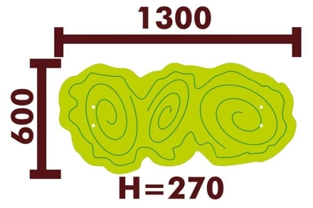 Скамейка детская 26003 для игровой площадки, фото 2