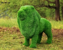 Топиари лев Пирелли, Н=90 см - газон Eco Green