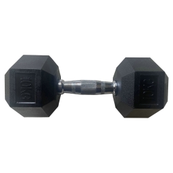 Обрезиненная гексагональная гантель INEX Hex Dumbbell 10кг