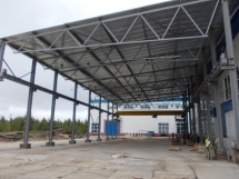 Односкатный навес для грузовых машин Односкатный навес для грузовых машин