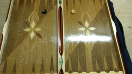 Нарды+шашки резные ручной работы "Лось", фото 1