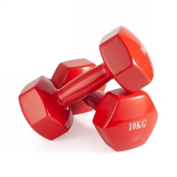 Гантель неразборная  10 кг винил, фото 2