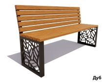Парковая скамейка Севастополь, Сосна (без подлокотников) 1,2 м