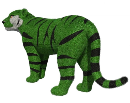 Топиари Тигр мама, h=100см - газон Eco, фото 2