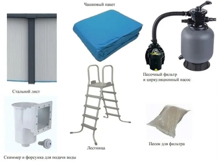 Бассейн PoolMagic Wood 7,3x3,6x1,3 м Premium, фото 2