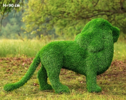 Топиари лев Пирелли, Н=160 см - газон Eco Green, фото 5