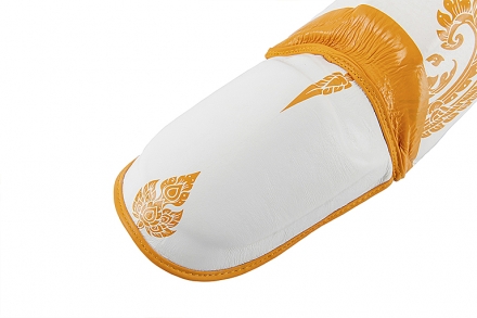 (UFC Premium True Thai Защита голени, цвет белый/голубой, размер L), фото 7