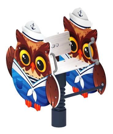 Совенок-моряк - Качалка на пружине - ИО 22.17.05-И1, фото 4