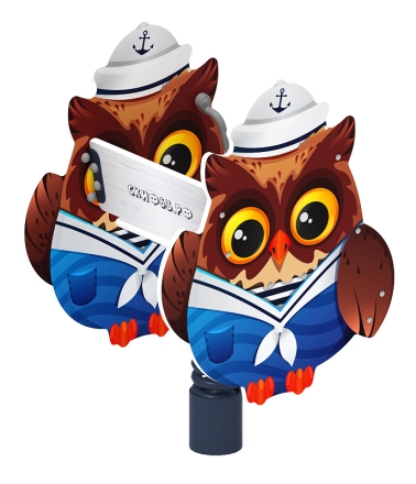 Совенок-моряк - Качалка на пружине - ИО 22.17.05-И1, фото 3