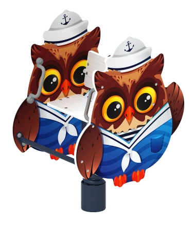 Совенок-моряк - Качалка на пружине - ИО 22.17.05-И1, фото 1