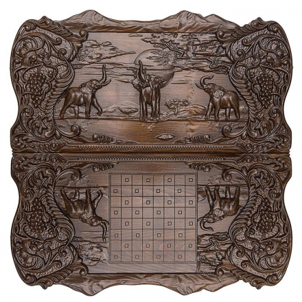 Нарды резные &quot;Слоны в Африке&quot;, Ustyan, фото 3