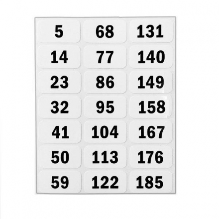 Комплект наклеек на весовой стек № 3 (для SP20), фото 1