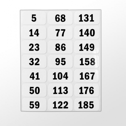 Комплект наклеек на весовой стек № 3 (для SP20), фото 2